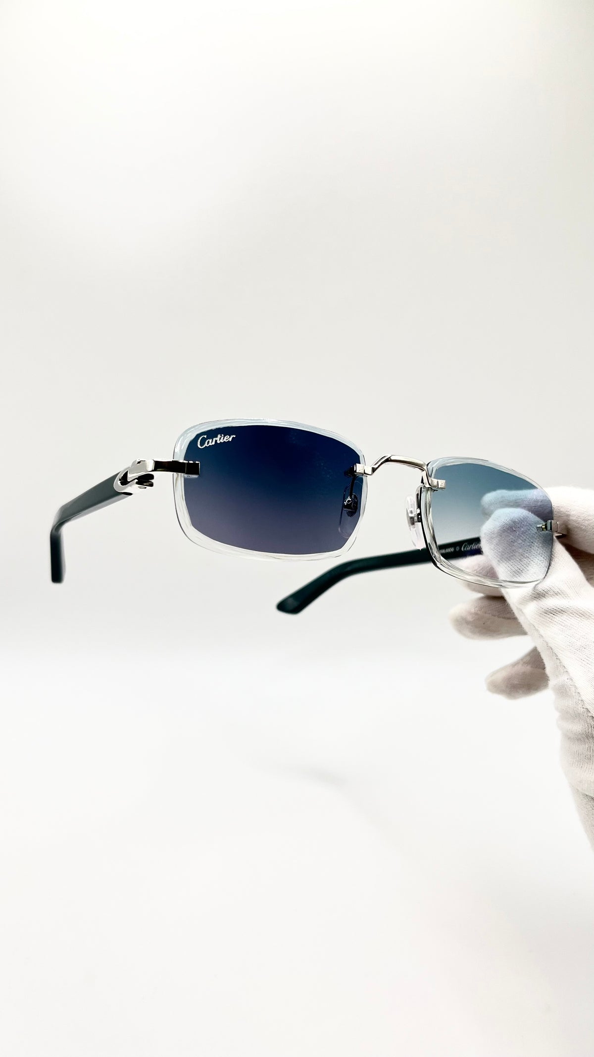 Cartier C Décor Acetat Türkis +Diamond Cut & Gravur