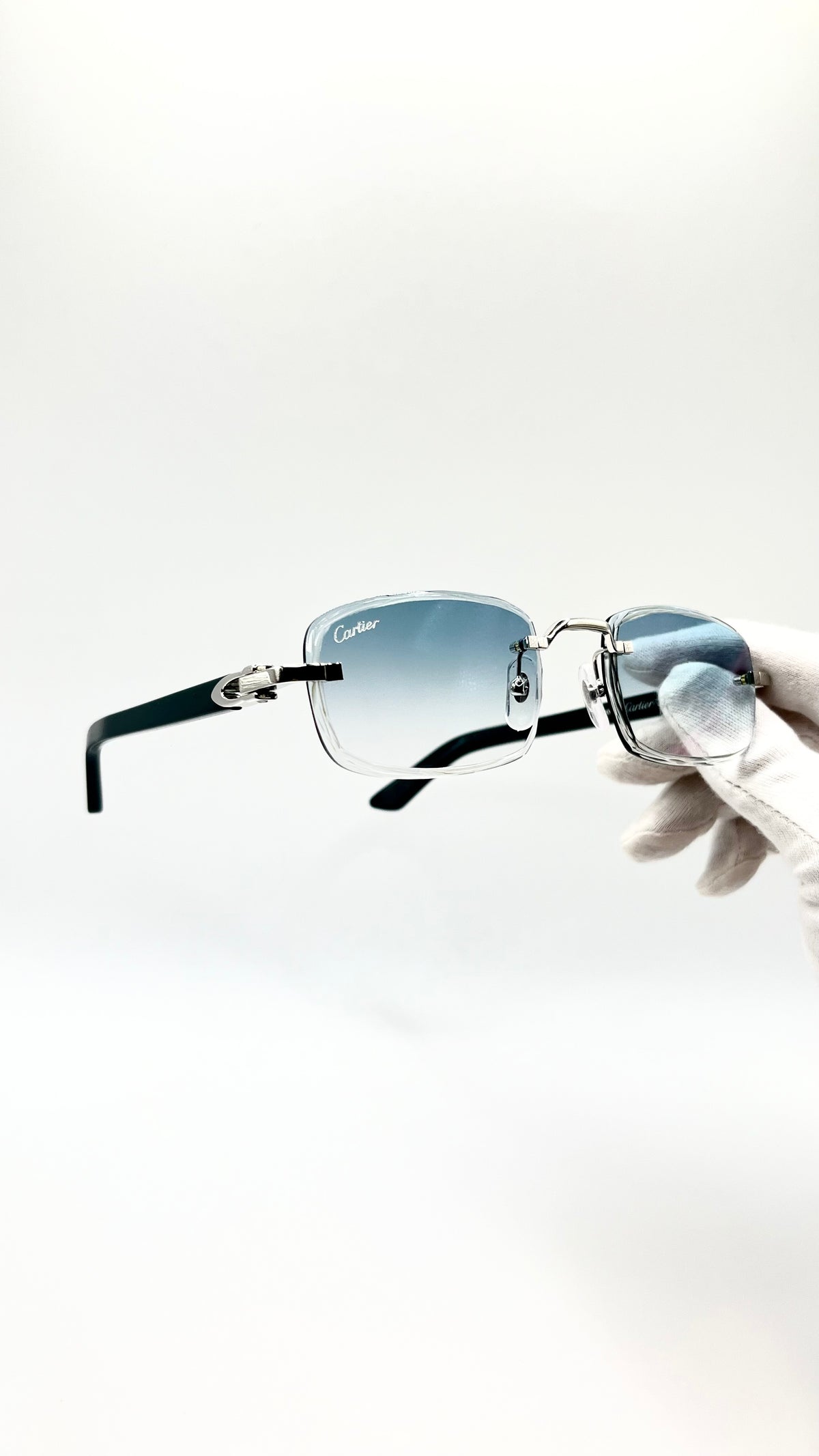 Cartier C Décor Acetat Türkis +Diamond Cut & Gravur