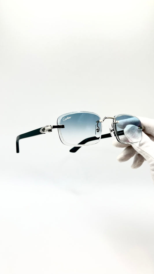 Cartier C Décor Acetat Türkis +Diamond Cut & Gravur